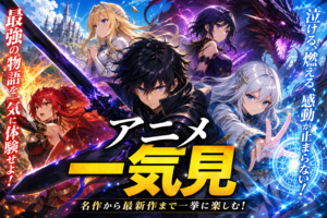アニメ 一気見 アニメ全話無料視聴 動画配信サービス比較