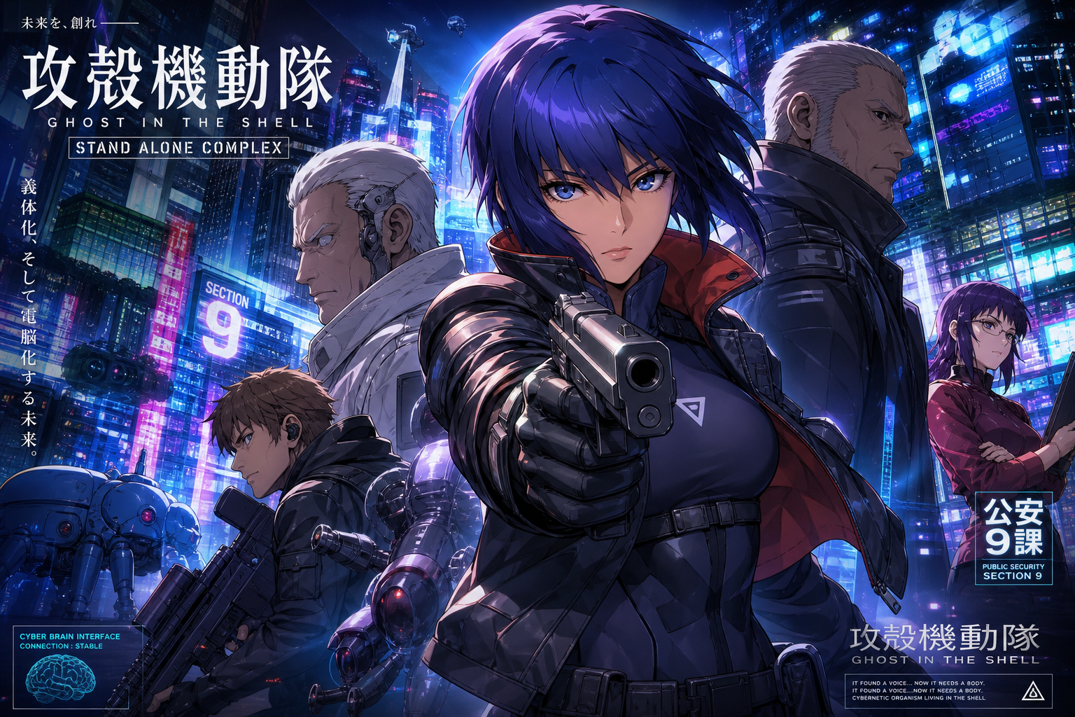 攻殻機動隊 アニメ全話無料視聴 動画配信サービス比較