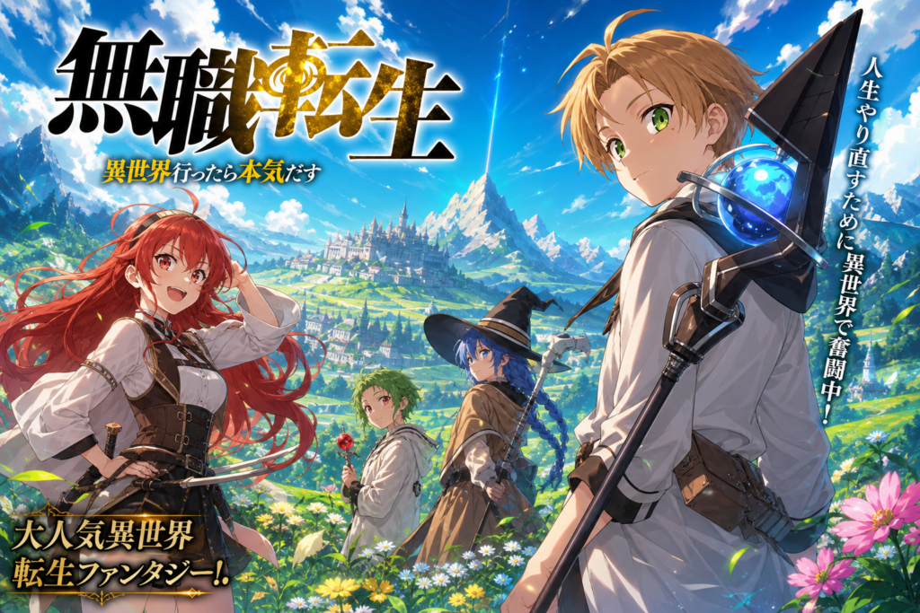 無職転生のアニメ全話無料視聴・動画配信サービス比較